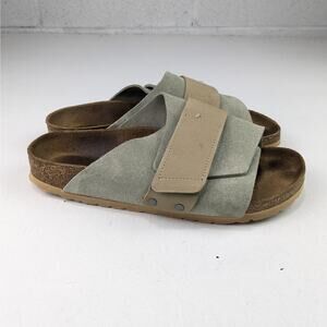 Birkenstock Kyoto Desert Sage Suede Sandals - Mens 7 - Women's 9